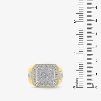 Mens 2 CT. T.W. Natural White Diamond 10K Gold Fashion Ring