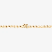 Womens 10K Gold 17 Inch Link Necklace