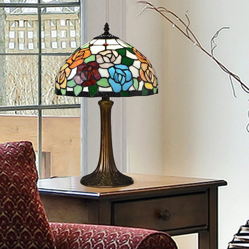 Dale Tiffany 19.5" Manor Tiffany Glass Table Lamp