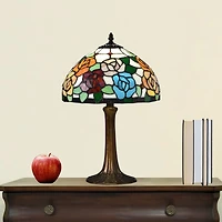 Dale Tiffany 19.5" Manor Tiffany Glass Table Lamp