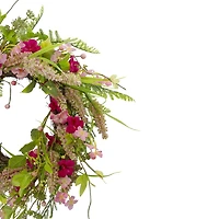 Northlight 21in Foliage Berry Twig Wreath