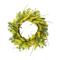 Northlight 25in Daisy And Berry Floral Wreath