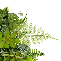 Northlight 24in Maidenhair Fern And Assorted Wreath