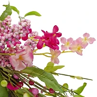 Northlight 18in Geranium And Berry Spring Floral Wreath