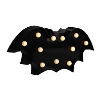 Northlight 12in Led Black Bat Marquee Lights