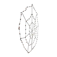 Northlight 5ft Lighted Orange And Black Spider In Web Marquee Lights