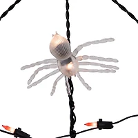 Northlight 5ft Lighted Orange And Black Spider In Web Marquee Lights