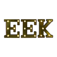 Northlight 6.5in Led Gold Eek Marquee Lights