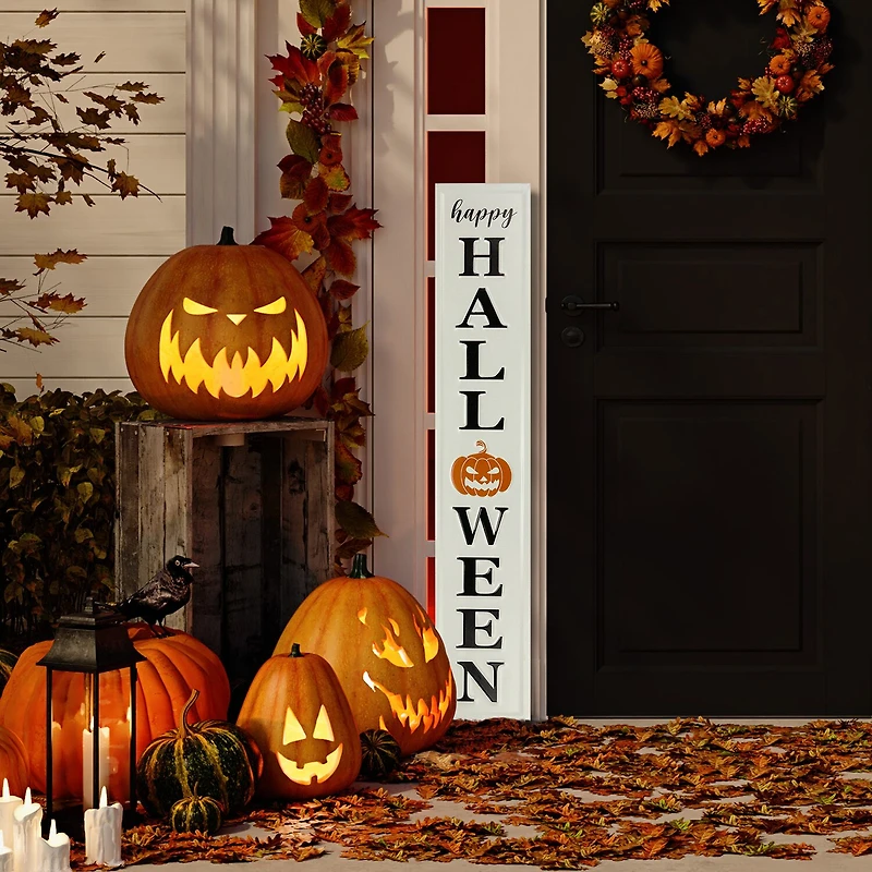 Northlight 31.5in Metal Happy Halloween Wall Halloween Yard Art
