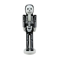 Northlight 14in Black And White Skeleton Wood Nutcracker