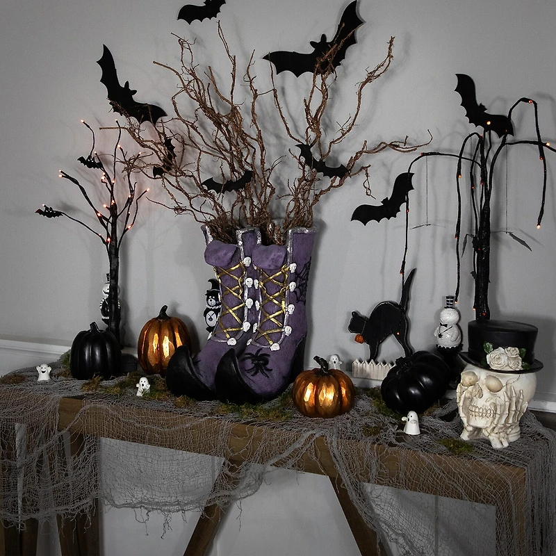 Northlight 15in Purple Witch'S Boots Halloween Tabletop Decor