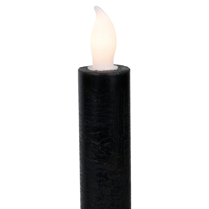 Northlight 9.5in Black Led Flickering 4-pc. Flameless Candle