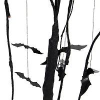 Northlight 24in Led Black Glittered Willow Lighted Indoor Artificial Tree