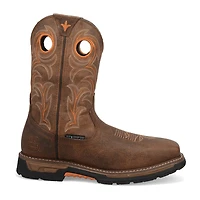 Dan Post Mens Storm'S Eye Waterproof Slip Resistant Block Heel Work Boots