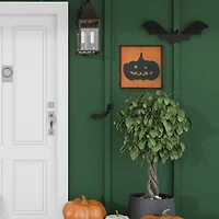 Northlight Black Jack O Lantern Silhouette Wall Sign
