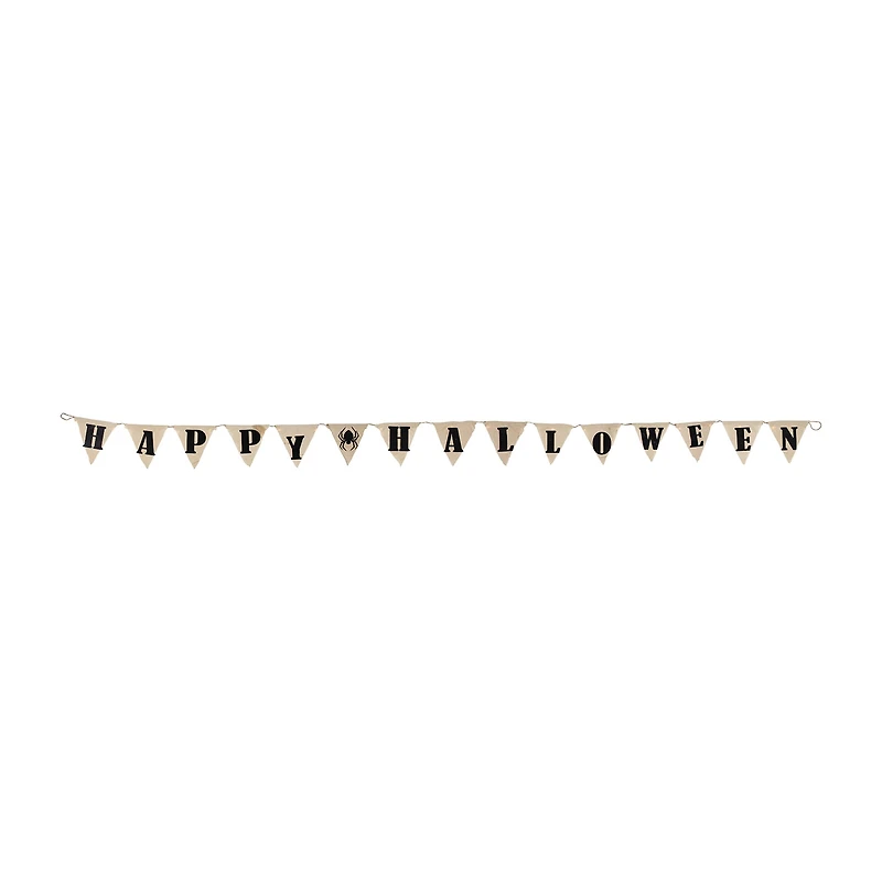 Northlight Led Burlap Happy Halloween Banner Wall Sign