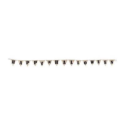 Northlight Led Burlap Happy Halloween Banner Wall Sign
