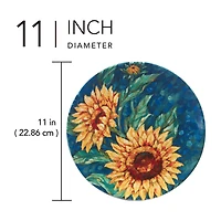 Certified International Golden Sunflowers 4-pc. Earthenware Dinner Plate