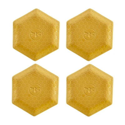 Certified International French Bees 4-pc. Earthenware Dinner Plate