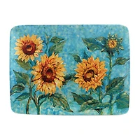 Certified International Golden Sunflowers Serving Platter