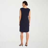 R & M Richards Womens Jacket Dress With Removable Necklace