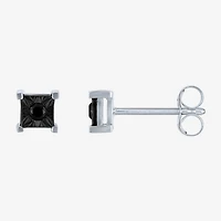 1/10 CT. T.W. Natural White Diamond Sterling Silver 5.2mm Round Stud Earrings