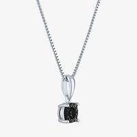 Womens 1/ CT. T.W. Natural Diamond Sterling Silver 18 Inch Pendant Necklace