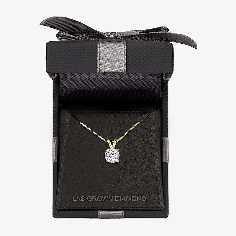 Si2-I1/G-H Womens 1/2 CT. T.W. Lab Grown White Diamond Sterling Silver 18 Inch Pendant Necklace
