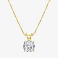 Si2-I1/G-H Womens 1/2 CT. T.W. Lab Grown White Diamond Sterling Silver 18 Inch Pendant Necklace