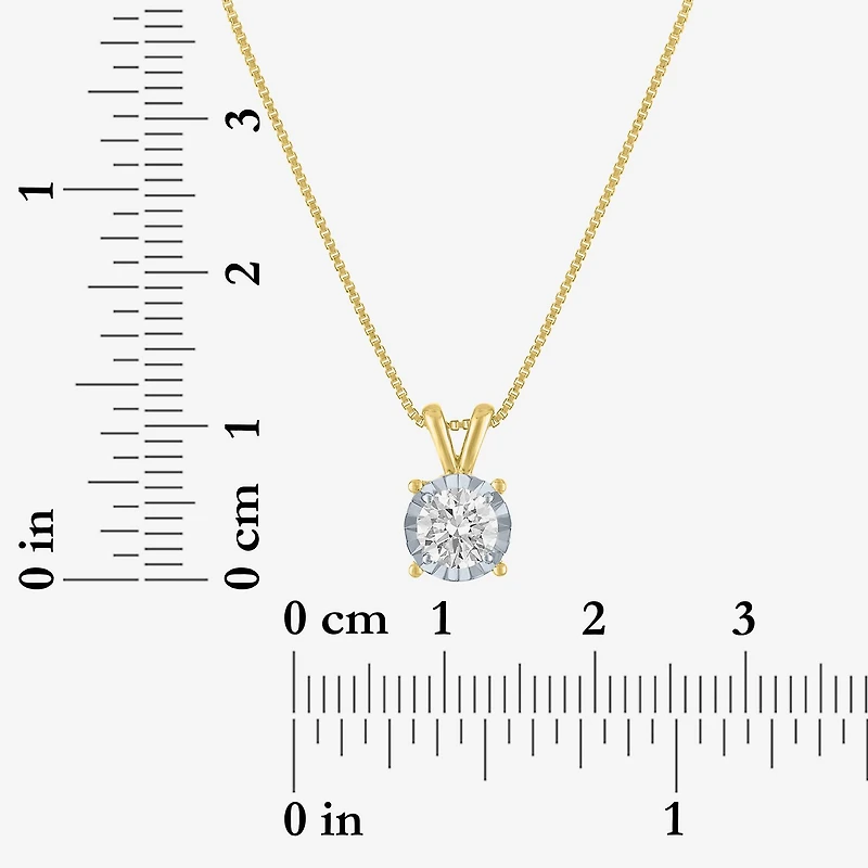 Si2-I1/G-H Womens 1/2 CT. T.W. Lab Grown White Diamond Sterling Silver 18 Inch Pendant Necklace
