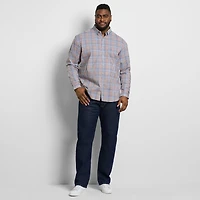 Van Heusen Cronbie Mens Long Sleeve Slim Fit Wrinkle Free Big and Tall Button-Down Shirt