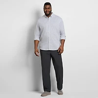 Van Heusen Cronbie Mens Long Sleeve Slim Fit Wrinkle Free Big and Tall Button-Down Shirt