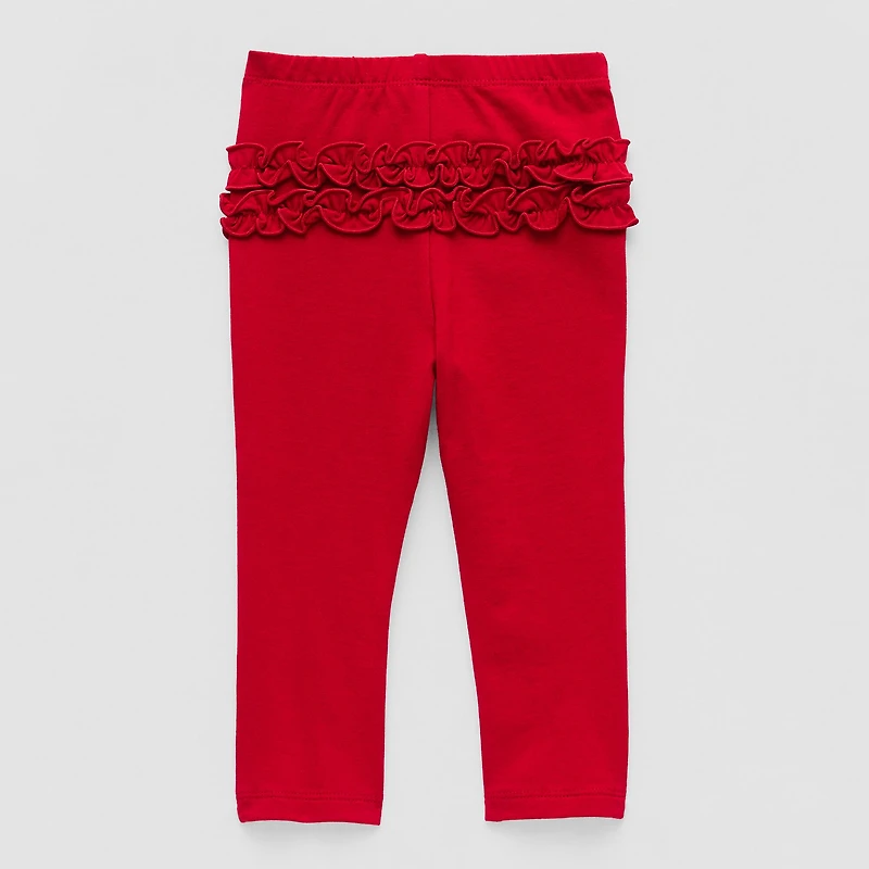 Okie Dokie Rib Baby Girls Skinny Full Length Leggings