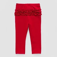 Okie Dokie Rib Baby Girls Skinny Full Length Leggings