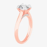 G-H / SI1-SI2) Womens CT. T.W. Lab Grown White Diamond 14K Gold Round Solitaire Engagement Ring