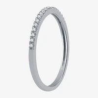 (H-I / I1) Womens 1/10 CT. T.W. Lab Grown White Diamond 10K Gold Wedding Band