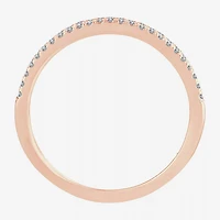 Womens 1/5 CT. Natural White Diamond 10K Gold Anniversary Wedding Band