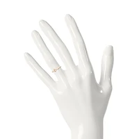 Womens 4.5MM 10K Gold Heart Band