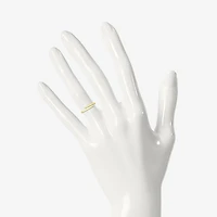 Womens 4MM 10K Gold Round Bypass  Band