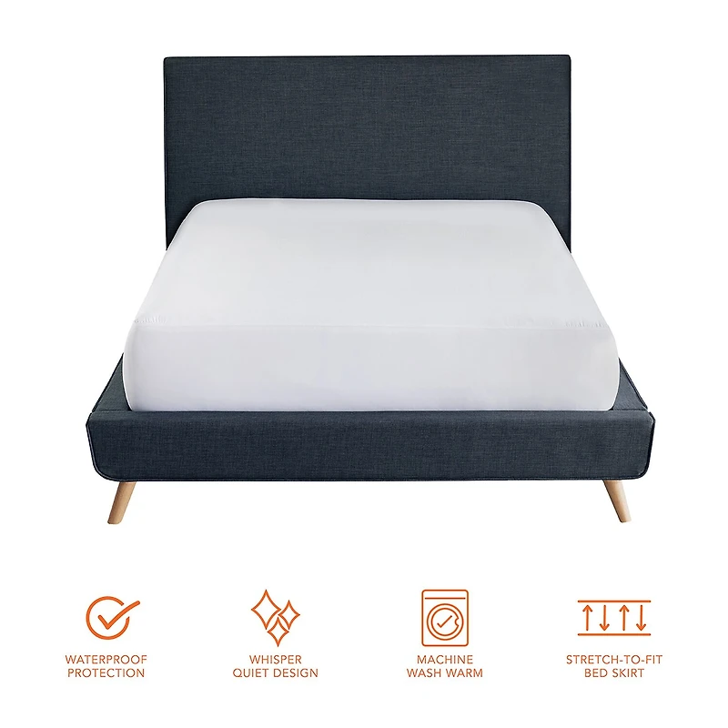 Bodipedic™ Home Essentials Whisper Quiet Waterproof Mattress Protector