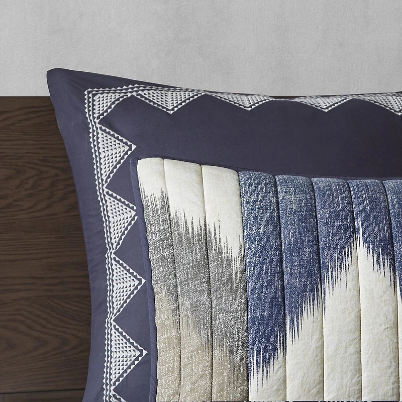 INK+IVY Alpine 3-Pc Printed Cotton Quilt Set