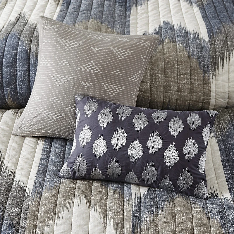 INK+IVY Alpine 3-Pc Printed Cotton Quilt Set