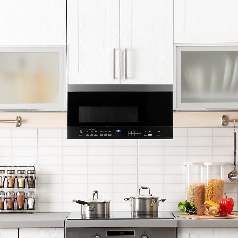 Black+Decker 1.6 Cu Ft Over Range Microwave