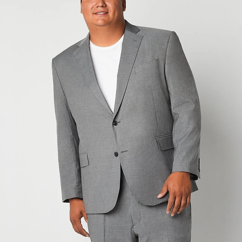 J. Ferrar Ultra Comfort Mens Stretch Fabric Regular Fit Big and Tall Suit Jacket