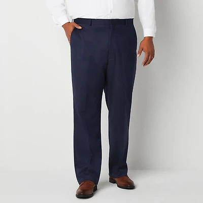 J. Ferrar Ultra Comfort Mens Big and Tall STRETCH FABRIC Classic Fit Flat Front Suit Pant