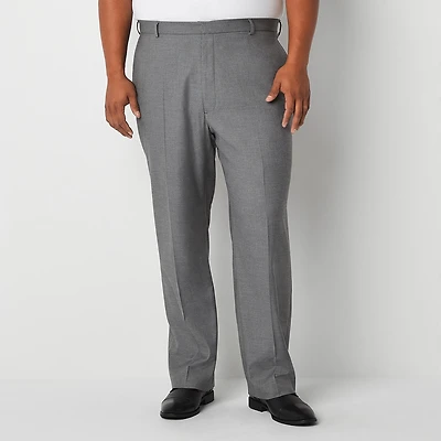 J. Ferrar Ultra Comfort Mens Big and Tall Stretch Fabric Regular Fit Flat Front Suit Pant