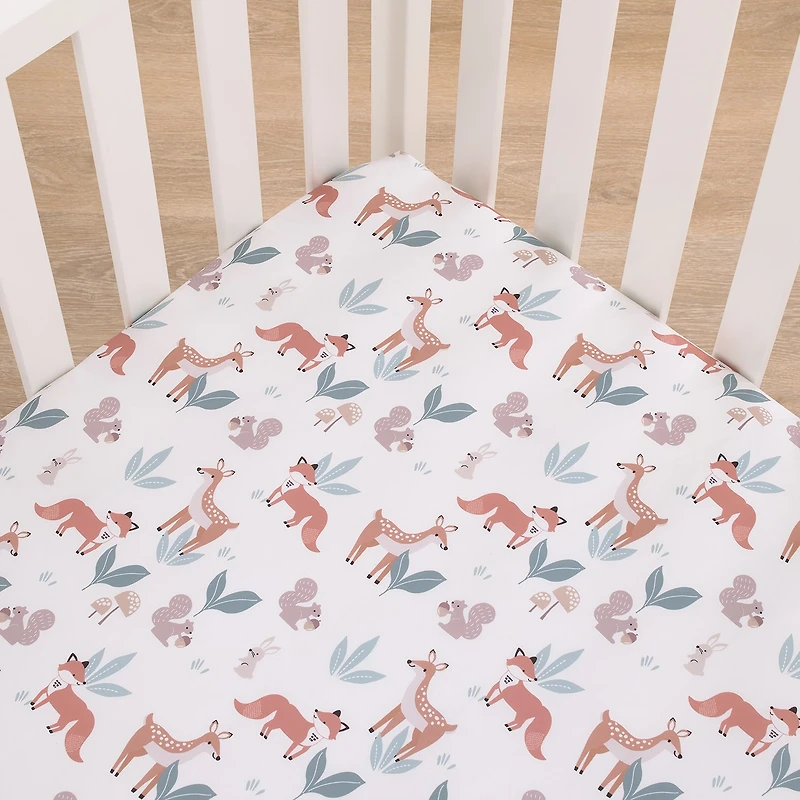 Nojo Woodland Crib Sheet