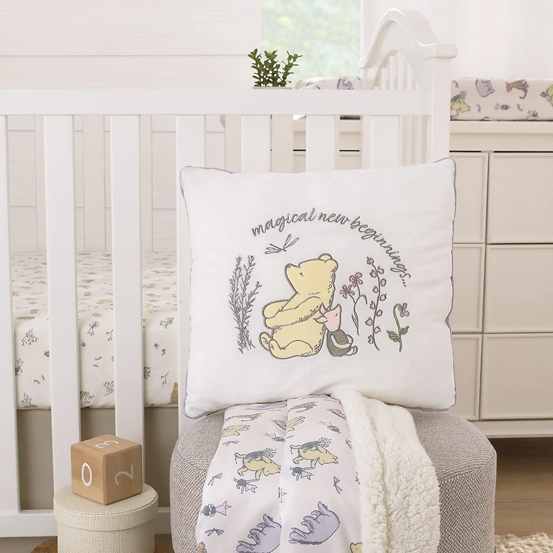 Disney Collection Winnie The Pooh Square Throw Pillow