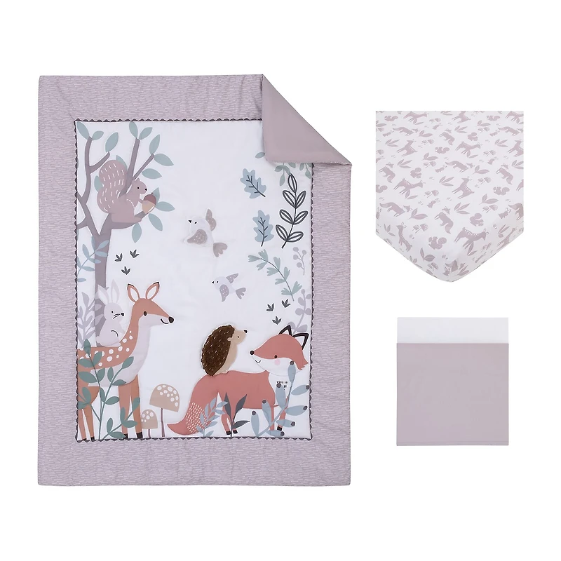 Nojo Woodland 3-pc. Crib Bedding Set