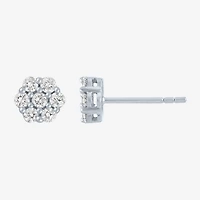 Diamond Blossom (G-H / I1-I2) 1/2 CT. T.W. Lab Grown White Diamond 10K Gold Stud Earrings